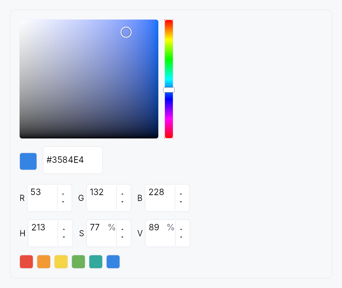 ColorPicker at Touch density