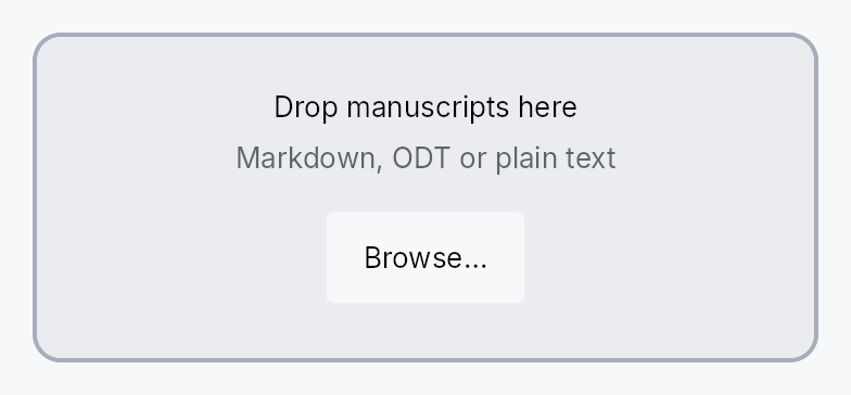 DropZone at Touch density