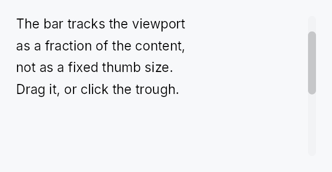 ScrollBar at Touch density