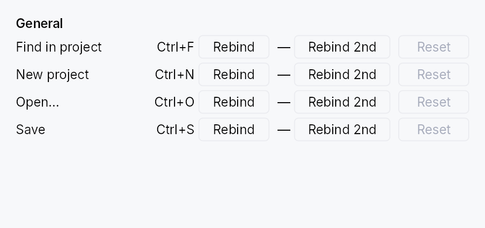 ShortcutSettings preview