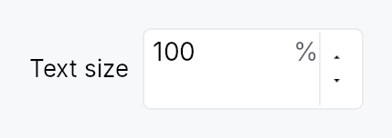 TextScaleControl at Touch density